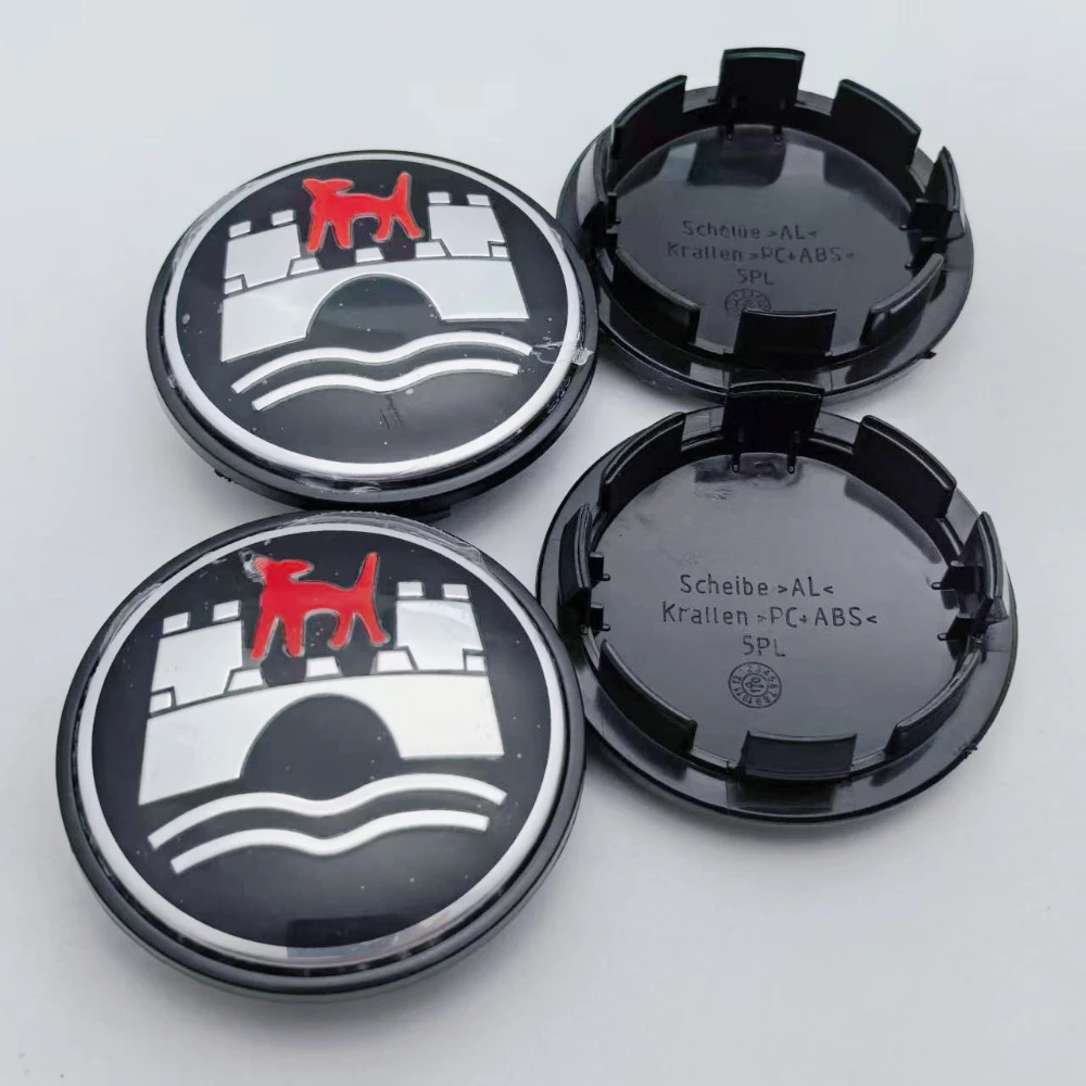 

4pcs Wolfsburg Logo Badge Car Wheel Center Caps 65mm Clip 56mm Wheels Hub Cap Rim Hubcaps Dust Cover Replacement Car Accessories