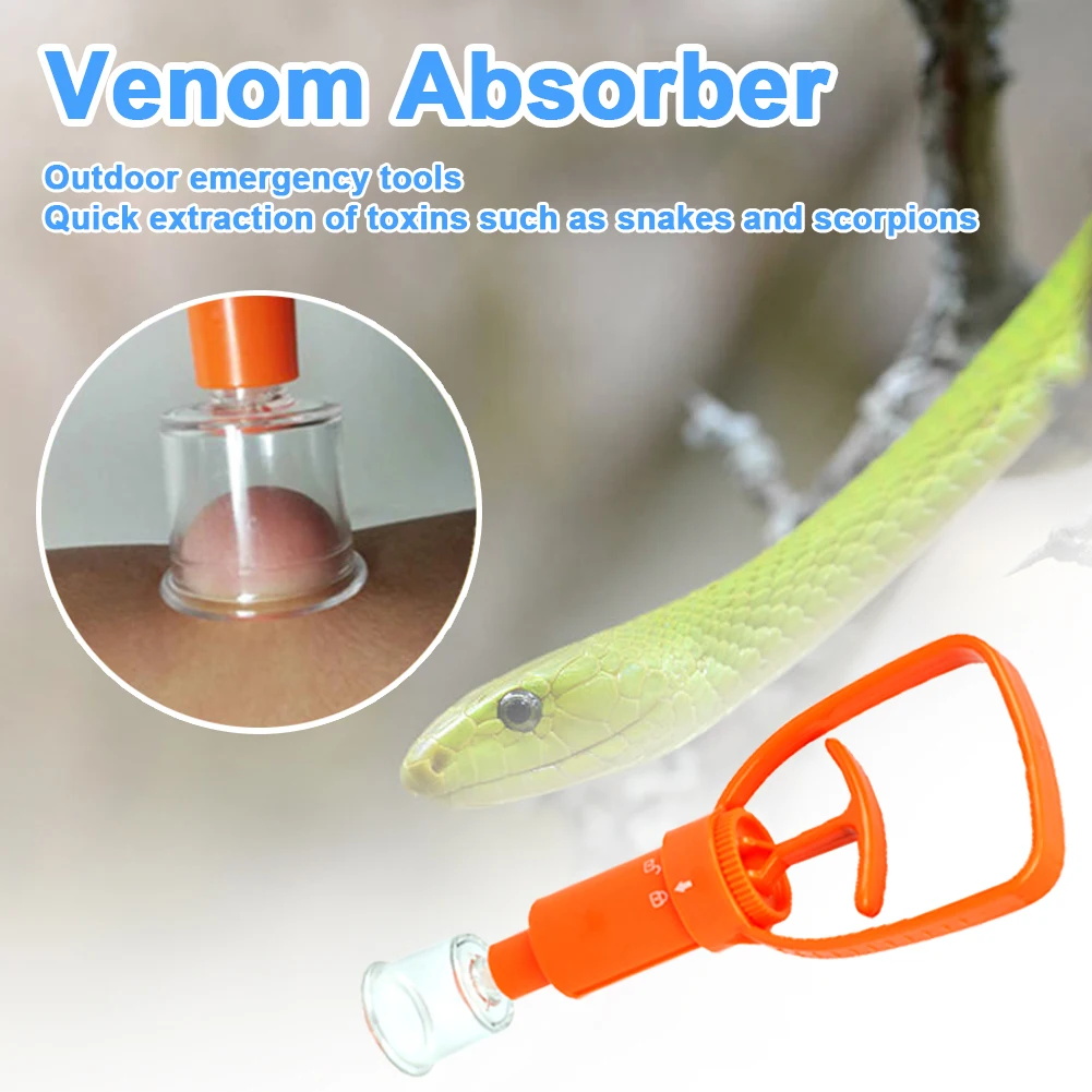 Venom Extractor Snake Insect Bite First Aid Kit Outdoor Emergency Survival Mosquito Bee Bite Vacuum Detox Pump Safe Rescue Tool