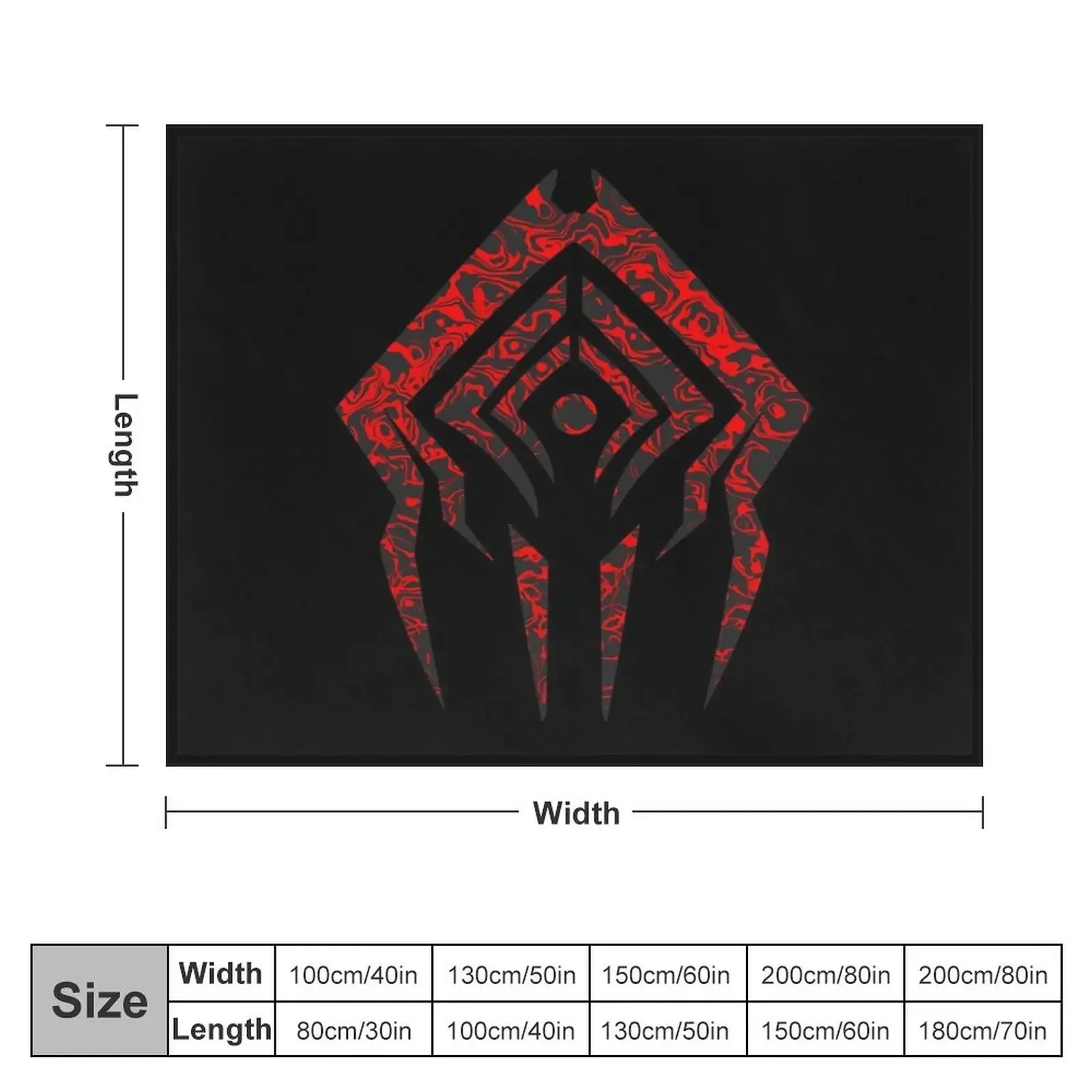 Warframe Stalker Sigil Classic Throw Blanket Decorative Beds Flannel Fabric cosplay anime Blankets