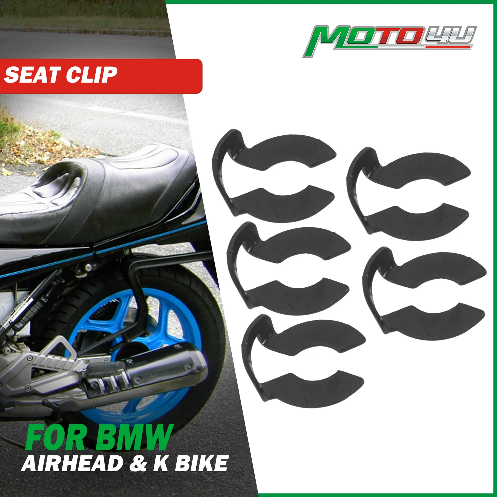 5PCS For BMW K/R K75 K100 K1100 K1200 R45 R50 R60 R65 R75 R80 R90 R100 Seat Hinge Circlip Cafe Racer Motorcycle Accessories