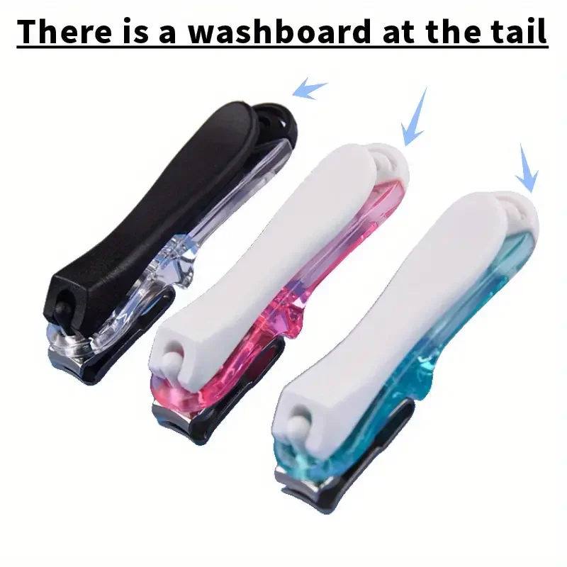 

360-Degree Rotating Stainless Steel Nail Clipper with Built-in Nail File - Multi-Functional Nail Cutter & File Board Nail Tool