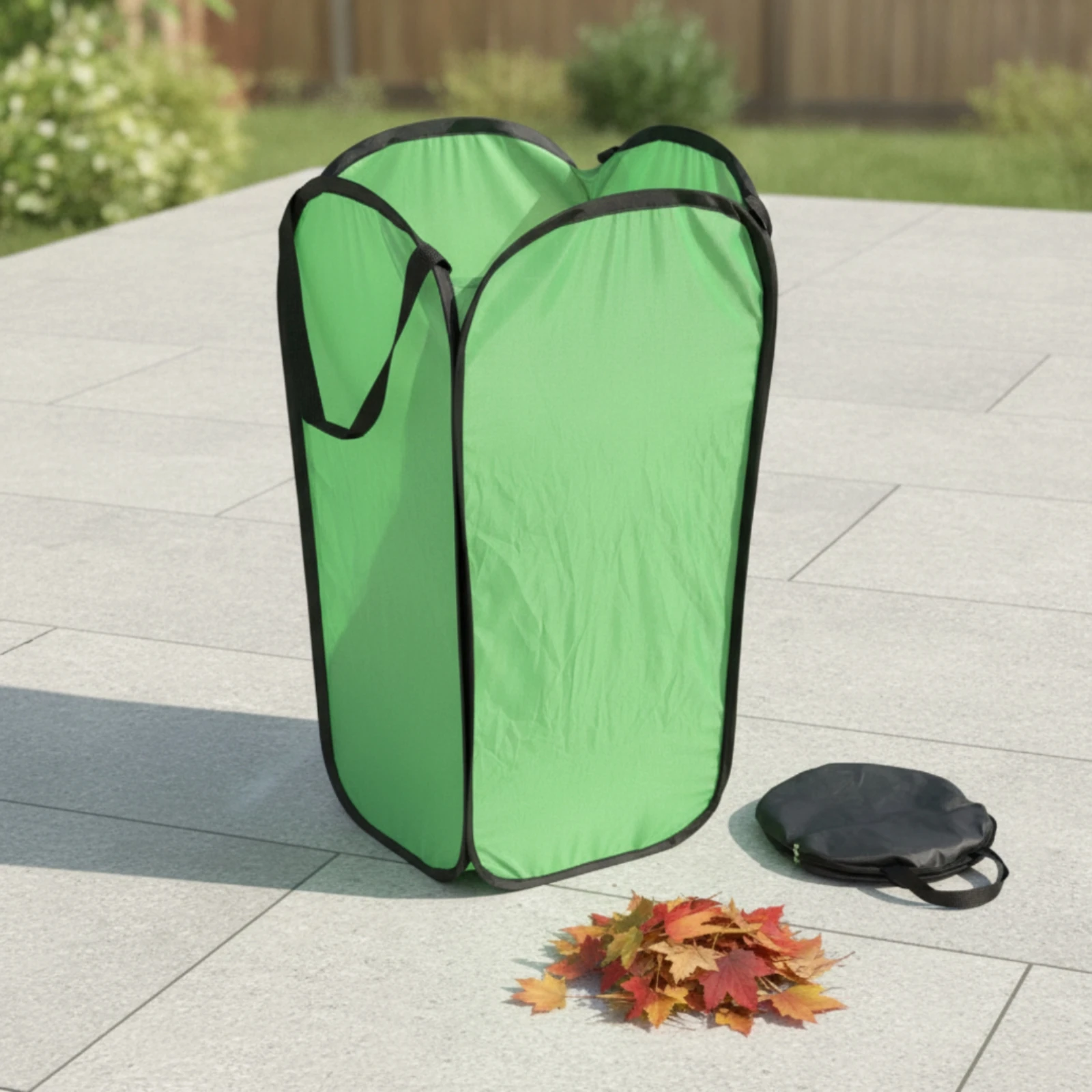 Bag Holder with Funnel Space-Saving Standing Leaf Holder Leaf Funnel Lightweight Yard Waste Bag Portable for Gardeners
