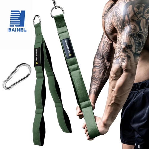 Cuerda versátil para tríceps, cuerda extra larga para tirar hacia abajo de tríceps para máquina de cables de Fitness, accesorio para sistema de polea, máquina LAT de gimnasio