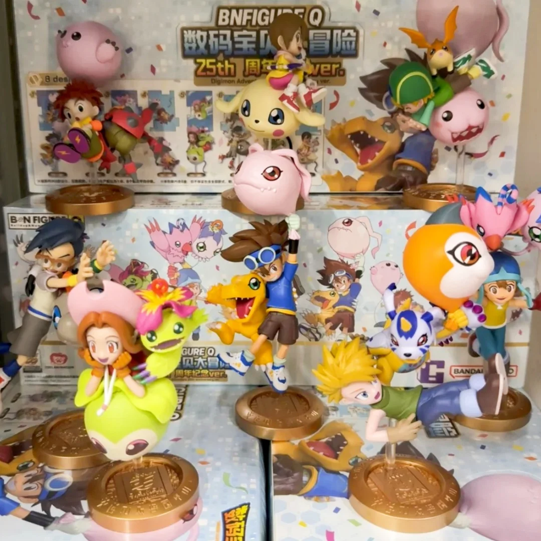 

Original Digimon Adventure Blind Box 25th Anniversary Balloon Adventure Series Model Childhood Anime Character Figures Collect