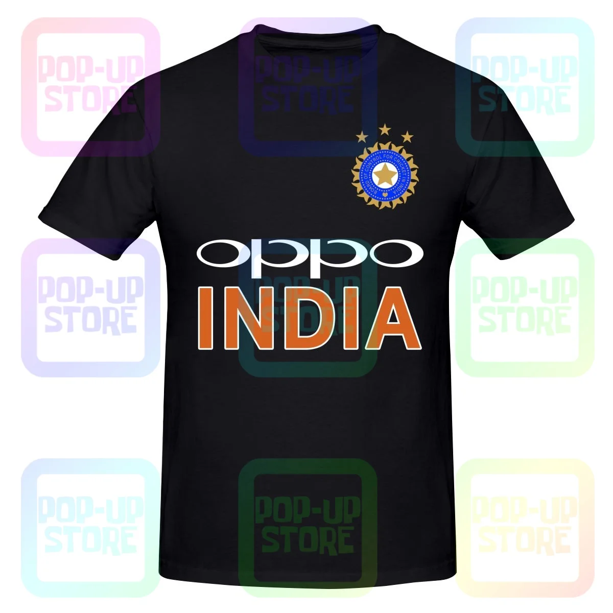 Cricket India Jersey Style Virat 18 Shirt T-shirt Tee Soft Style Natural All-Match