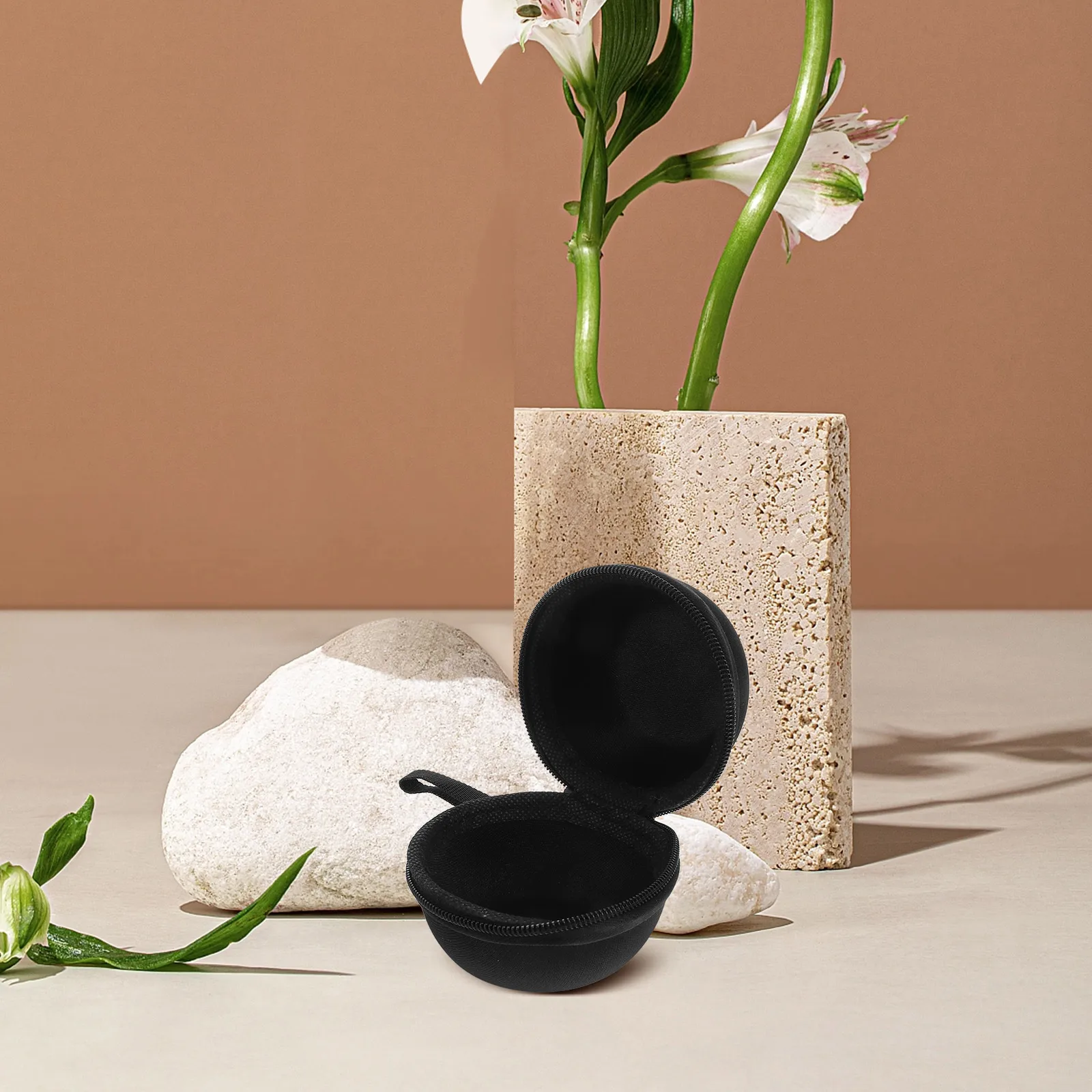 1 ชิ้น Gyro กระเป๋าเก็บอุปกรณ์การออกกําลังกายมือกระเป๋าแบบพกพาสําหรับ Grip Balls เทรนเนอร์ Organizer นุ่มภายในสายคล้องคอ