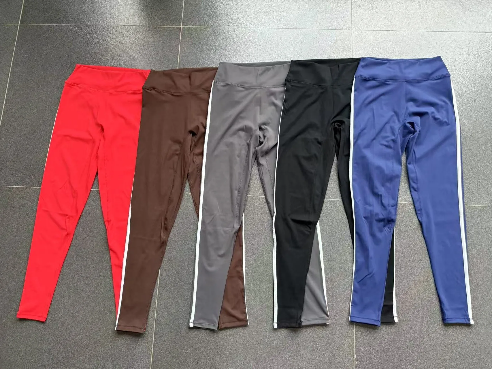 

Мягкие высокоэластичные брюки для фитнеса контрастного цвета, дышащая верхняя одежда, узкие спортивные штаны, женские брюки для йоги с высокой талией