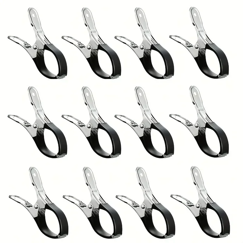 10PCS Household Swimming Pool Clip Multifunctional Storage Fixed Clip Windproof Quilt Clothes Drying Clip Stainless Steel Clip
