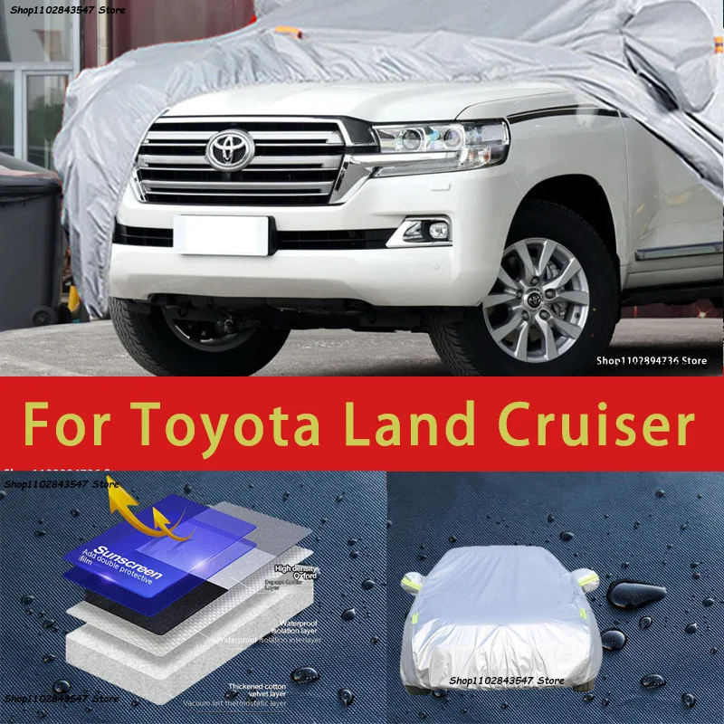 For Toyata Land Cruiser Outdoor Protection Full Car Covers Snow Cover Sunshade Waterproof Dustproof Exterior Car accessories