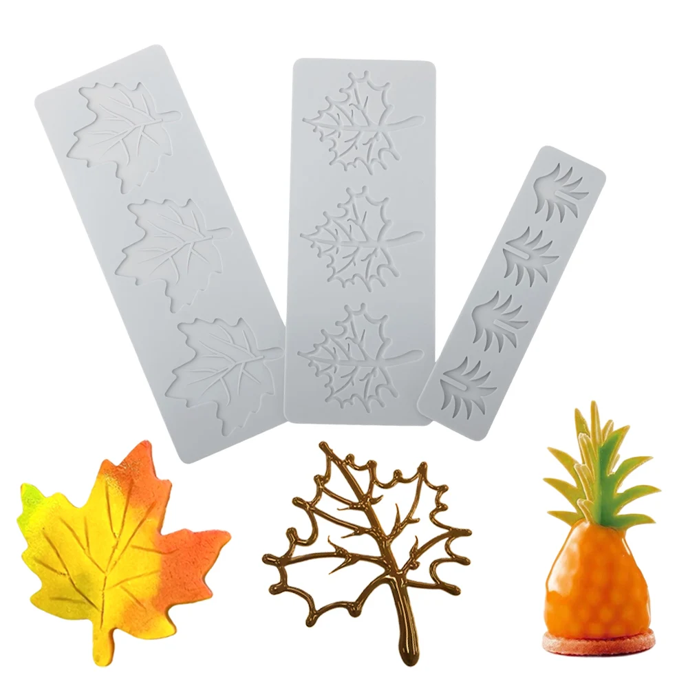 Multi Style Lace Mat Silicone Molds Chocolate Crisp Plating Molecular Gastronomy DIY Baking Molds