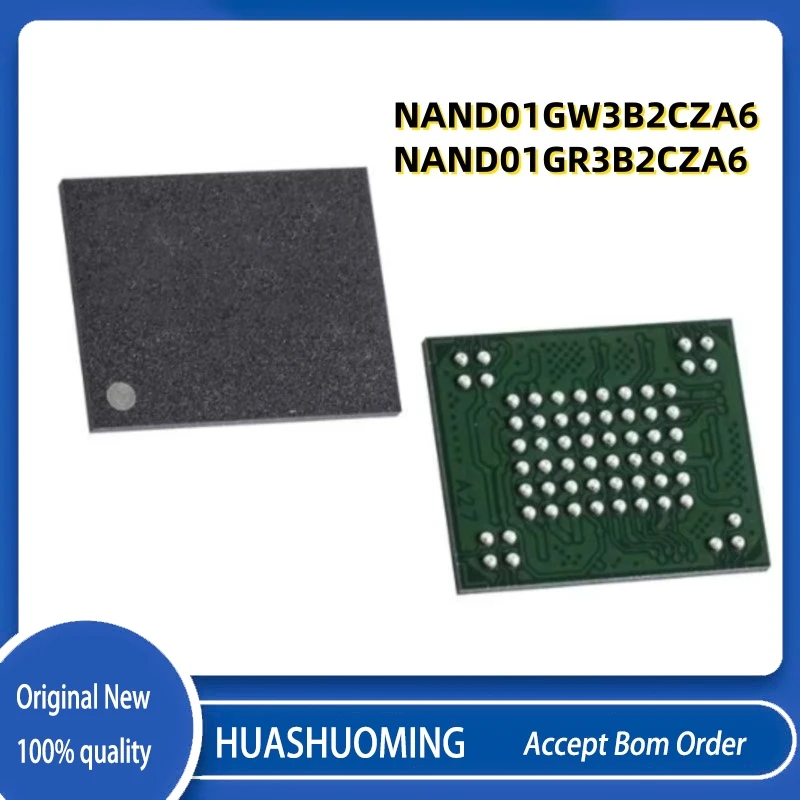 2Pcs/LoT   NeW  NAND01GW3B2CZA6  NAND01GR3B2CZA6    NAND01GR3B2CZA6   NAND01GR NAND01GW  BGA63
