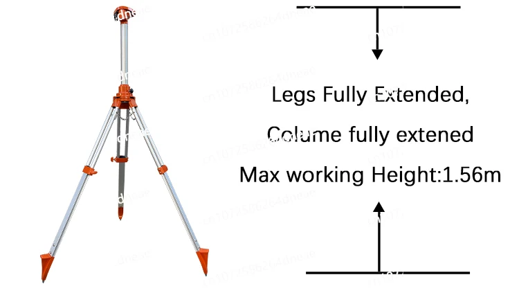 1.66 متر رفع مستوى الليزر التلقائي ترايبود مرن جديد الثقيلة رفع محطة الإجمالية الألومنيوم SE15W الساخن #5