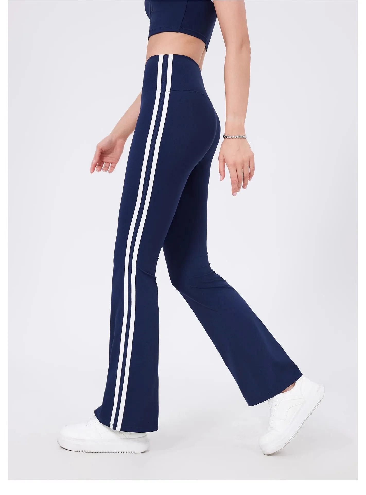 المرأة عالية الخصر اليوغا السراويل متوهج الرياضة طماق تجريب متوهج طماق لباس غير رسمي مريح أكتيفيوير الصالة الرياضية طماق