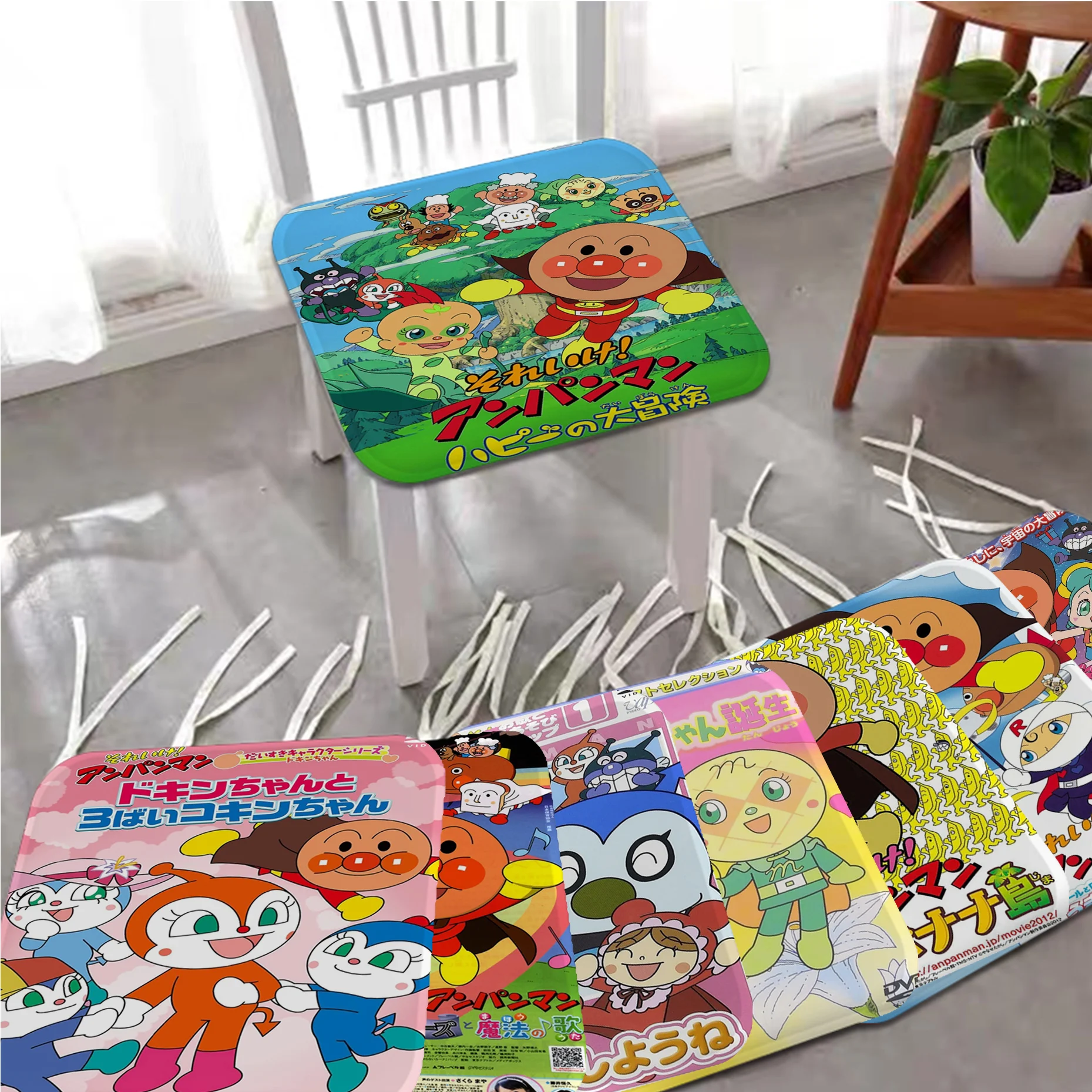 Anpanman Round Dining Chair Cushion Circular Decoration Seat For Office Desk Sofa Cushion