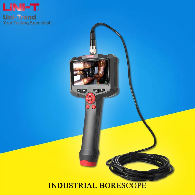 UNI-T UT665P/UT667 Single Lens 30W Pixel Industrial Borescope; LED Light Illumination/Snake Tube Length Selectable