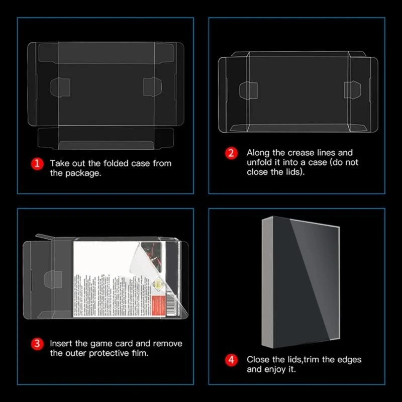 صندوق واقيات خرطوشة اللعبة مضاد للغبار ومضاد للخدش للحفاظ على ذاكرة الألعاب #3