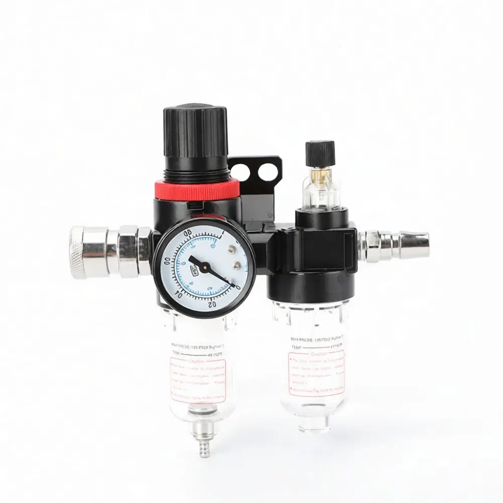 AFC2000 Compressed Air Filter Regulator Lubricator Pneumatic System Component Gauge Water Oil Trap Moisture Cleaning Tool