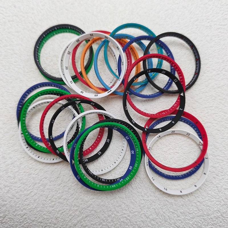 31.4mm Plastic Watch Chapter Ring Complement with 28.5mm Dial Fits King Samurai LX SNR025 Watch Case Replace Plastic Inner Ring