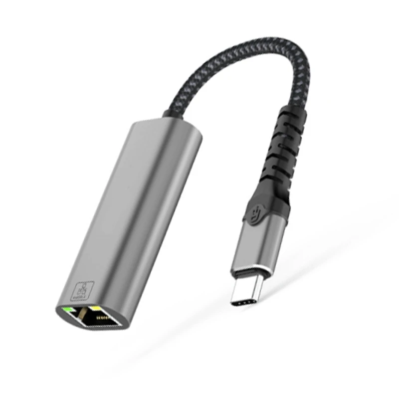 محول بطاقة شبكة USB من النوع C إلى RJ45 Ethernet LAN يدعم 2.5 جيجابت في الثانية