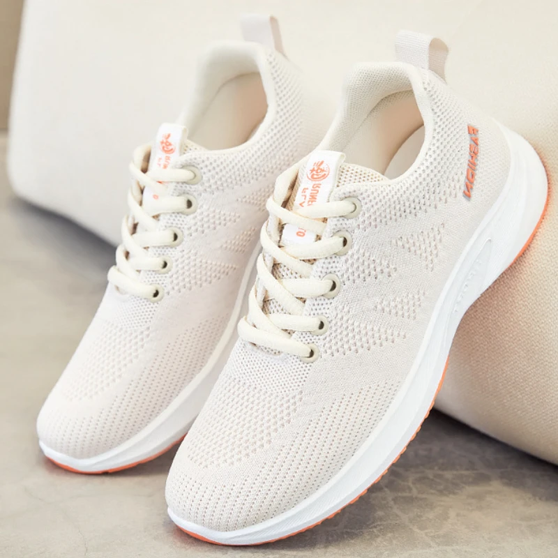 

Official-website Spring Women's Casual Shoes Mesh Lightweight Breathable Running Shoes Comfortable Non-slip Soft-soled Sneakers