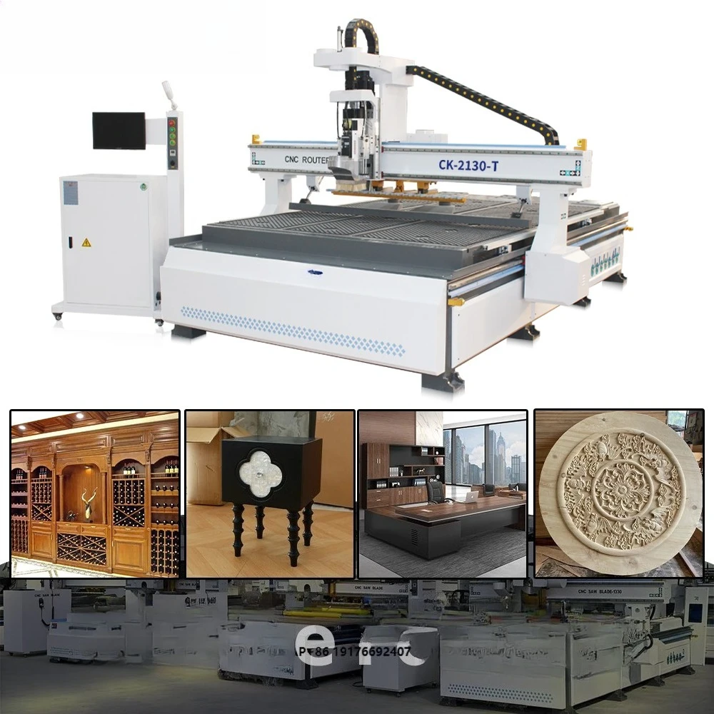 2025 New Production Line CNC Router ATC 2130 Auto Tool Change Wood CNC Router Machine for Furniture Working