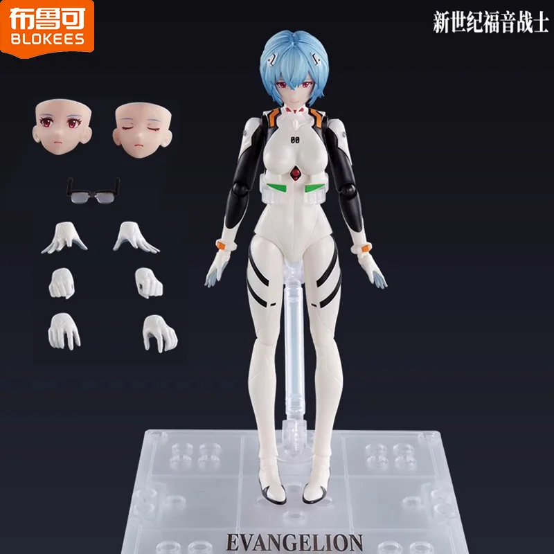 Blokees Neon Genesis Evangelion Actionfigur Rebuild of Evangelion Ayanam Rei Mari Makinami Illustrious Model Zusammengebautes Spielzeug Gif