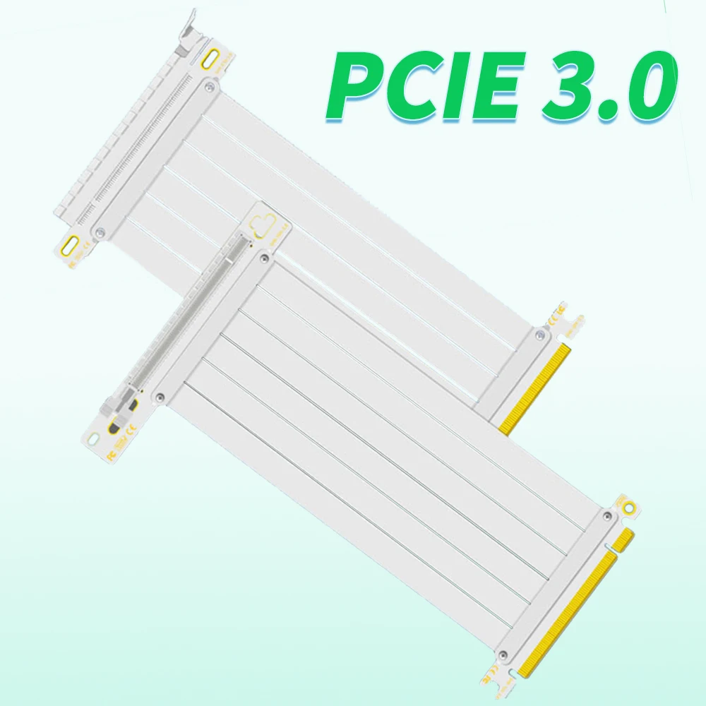 

Graphics Card GPU Vertical Full Speed PCI-E 3.0 x16 Riser Cable High Speed Flexible Extender Extension Port 90 Degree Adapter