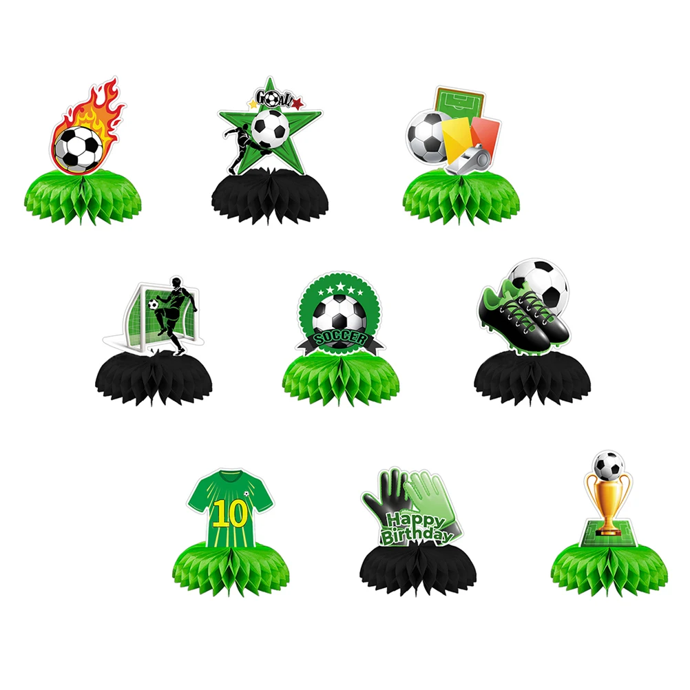 

350g White Double sided Printing Honeycomb Soccer Balls Decorations for Party Paper Honeycomb Soccer Birthday Party Home Festive