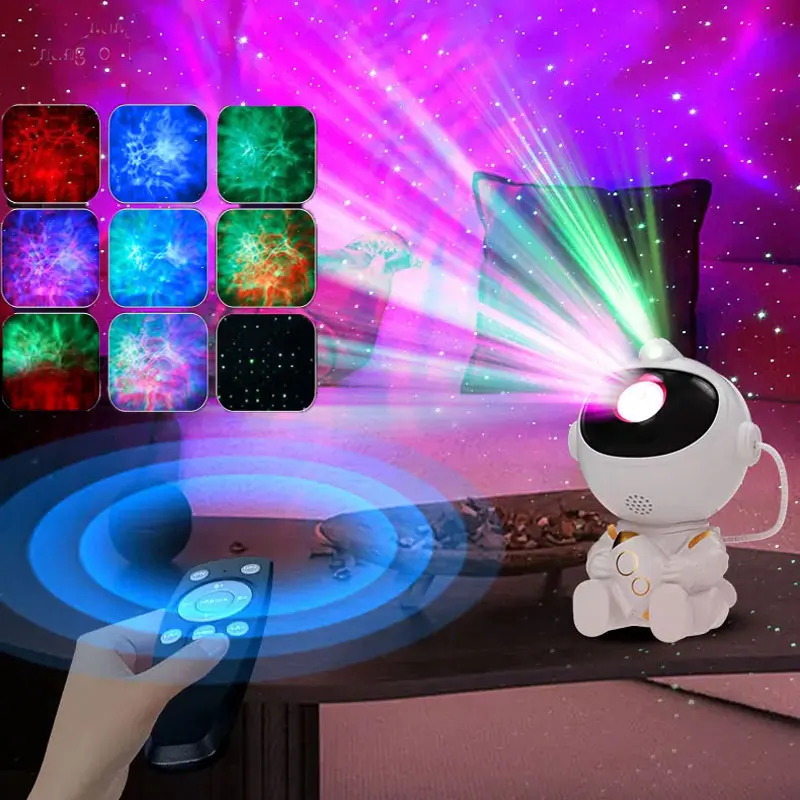 Astronaut Galaxy Projector LED Night Light for Kids,Nebula Ceiling Lamp Star Light for Room Deco with Remote