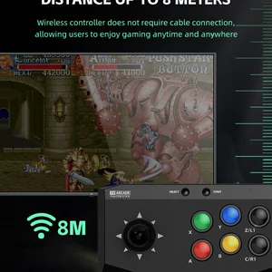 Street Fighter Wireless Arcade Controller, Data Frog Game, retro video game consoles, compatible with PC, Android, iOS 12 Main Sales Drop Control - №3