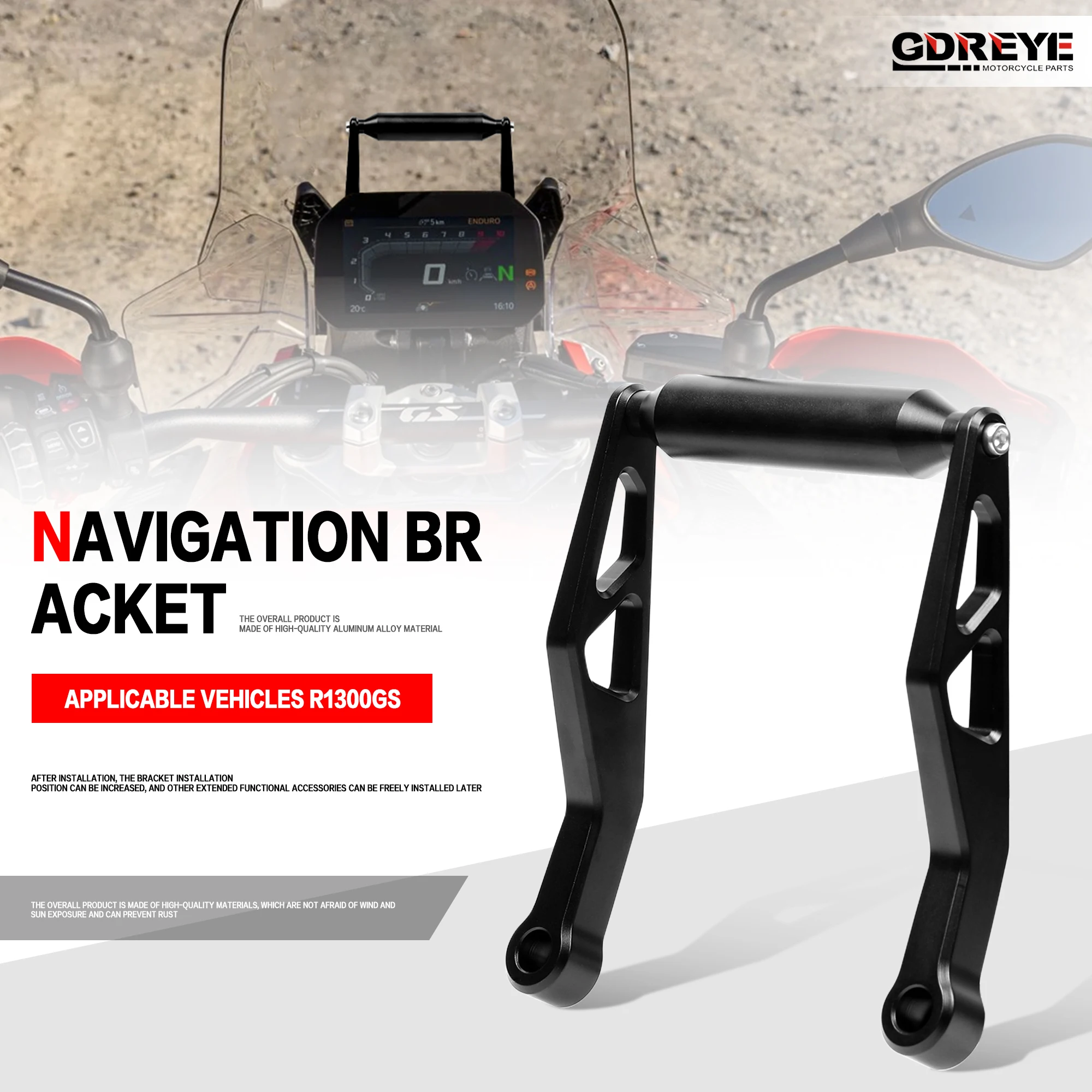 

Для BMW R1300GS R1300 GS ADV Adventure Мотоцикл R1300 GS GPS-навигационный кронштейн Держатель для мобильного телефона Подставка Аксессуары