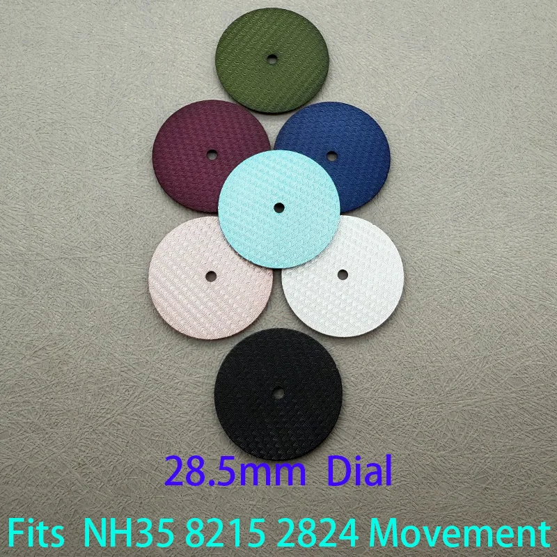 28.5mm dial and fish scale pattern design, suitable for NH35 2824 8215 2836 movement watch modifications accessories
