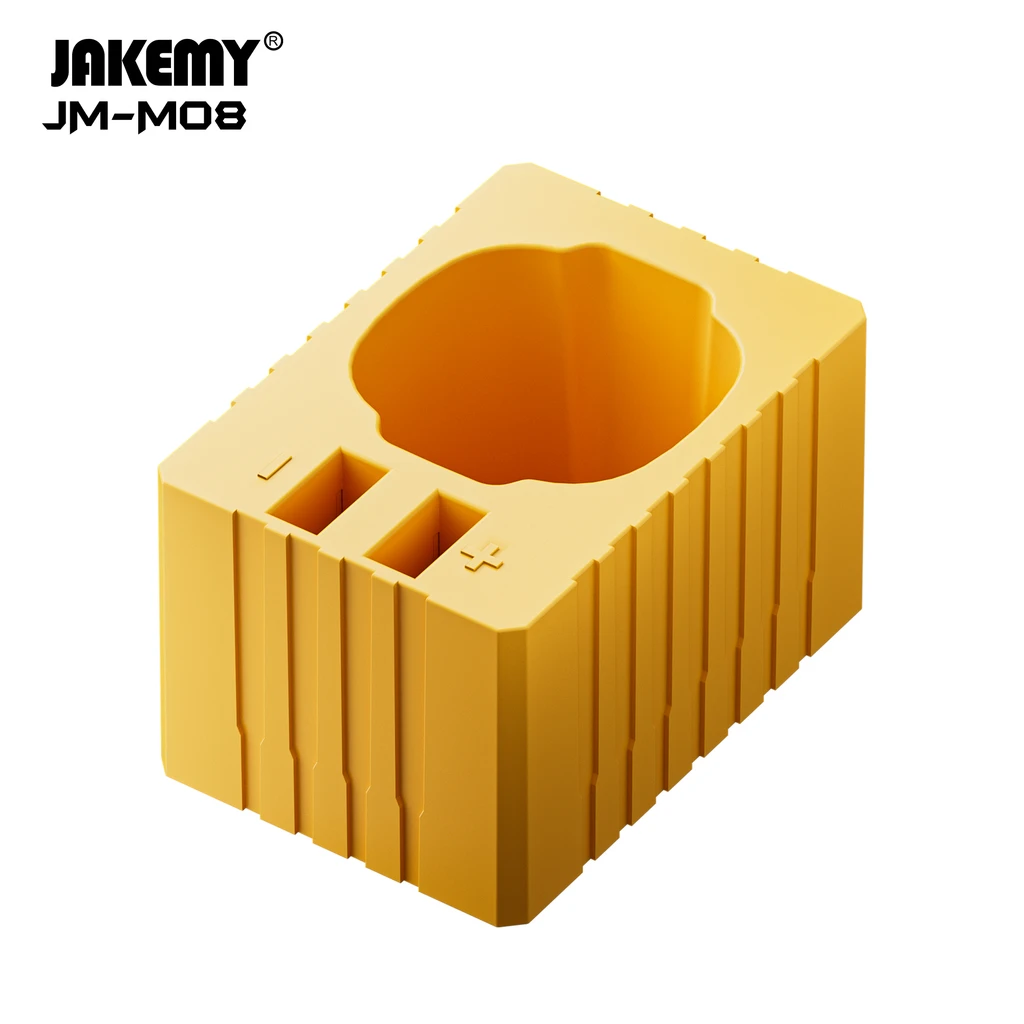 OEM/ODM Modular DIY Industrial Plastic Screwdriver Bit Holder Yellow Empty Components Customizable Logo Tool Storage Containers