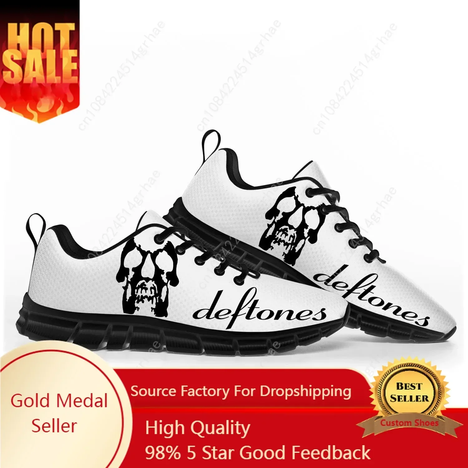 

D-Deftones Metal Art Rock Band Sports Shoes Mens Womens Teenager FashionSneakers Casual Custom High Quality Couple Shoes