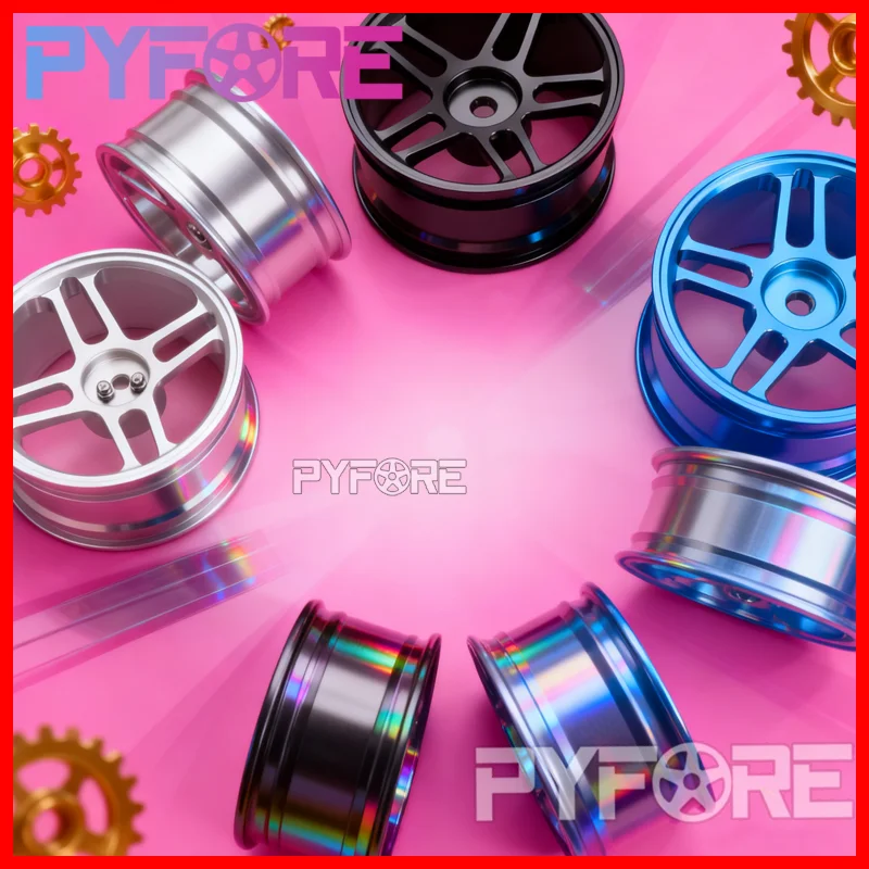 

PYFORE RC Car accessories 1/10 Scale with Metal Wheels hub Suitable Drifting and Racing Universal Use TOXIOS Y17 Y16