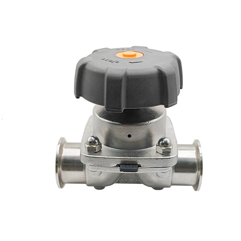 316L Stainless Steel Sanitary Quick Install Diaphragm Valve Tri-Clamp Valves For Beer, Dairy Products