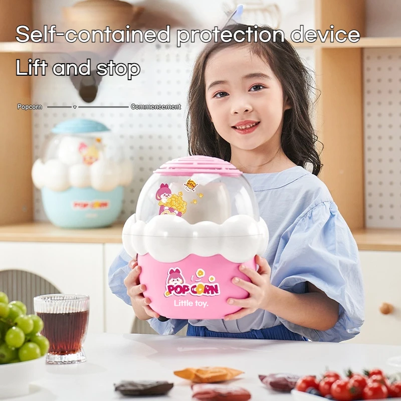 2024 Children's Mini Popcorn Maker Electric Fully Automatic Multi-Function Small Home Appliance Women's Christmas Gift