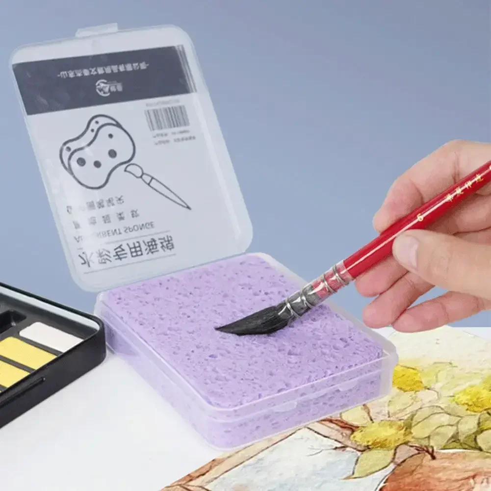 محاصر الألوان المائية الصباغ اللوحة تنظيف الإسفنج امتصاص الماء اللوحة الإسفنج المائية اللوحة الإسفنج أداة لوازم الفن