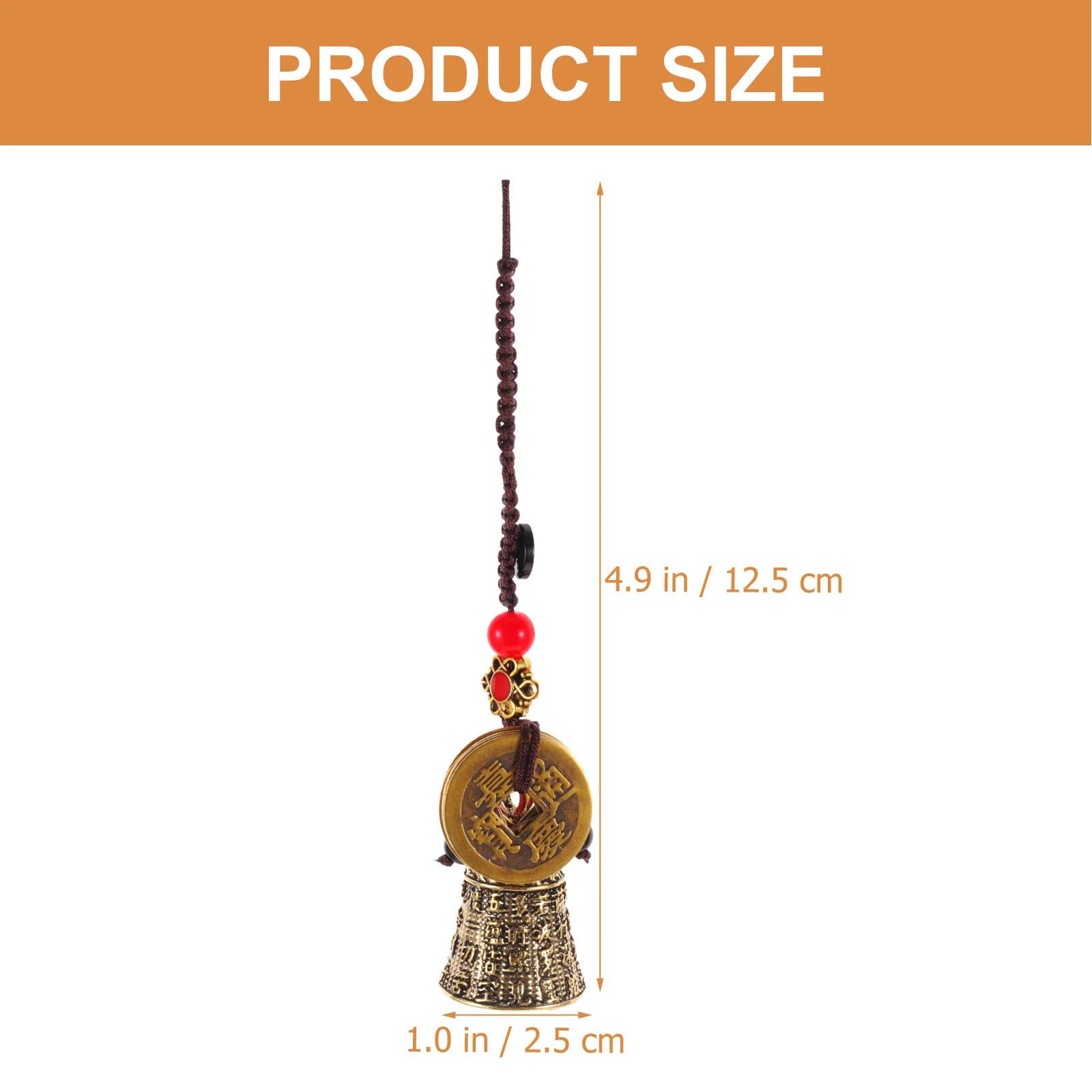 خمر النحاس جرس قلادة القلب الصغيرة DIY المفاتيح سحر شنقا جرس للحرف الديكور مستلزمات صناعة المجوهرات #2