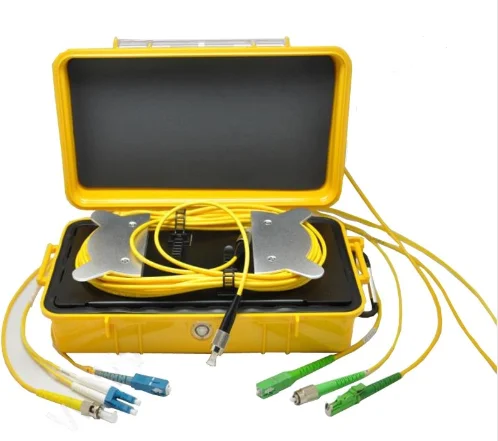OTDR Launch Cable Box Standard Bare Fiber,Dead Zone Eliminator Fiber Spool/Reel(Launch Leads) 500m SM G652D