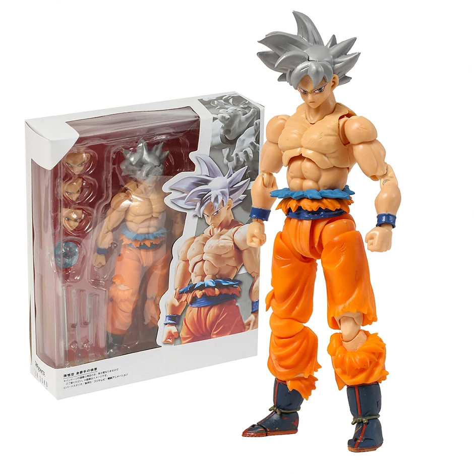 SHF Dragon Ball Super Son Goku Ultra Instinc PVC Action Figure Nice Model Toy Collectible