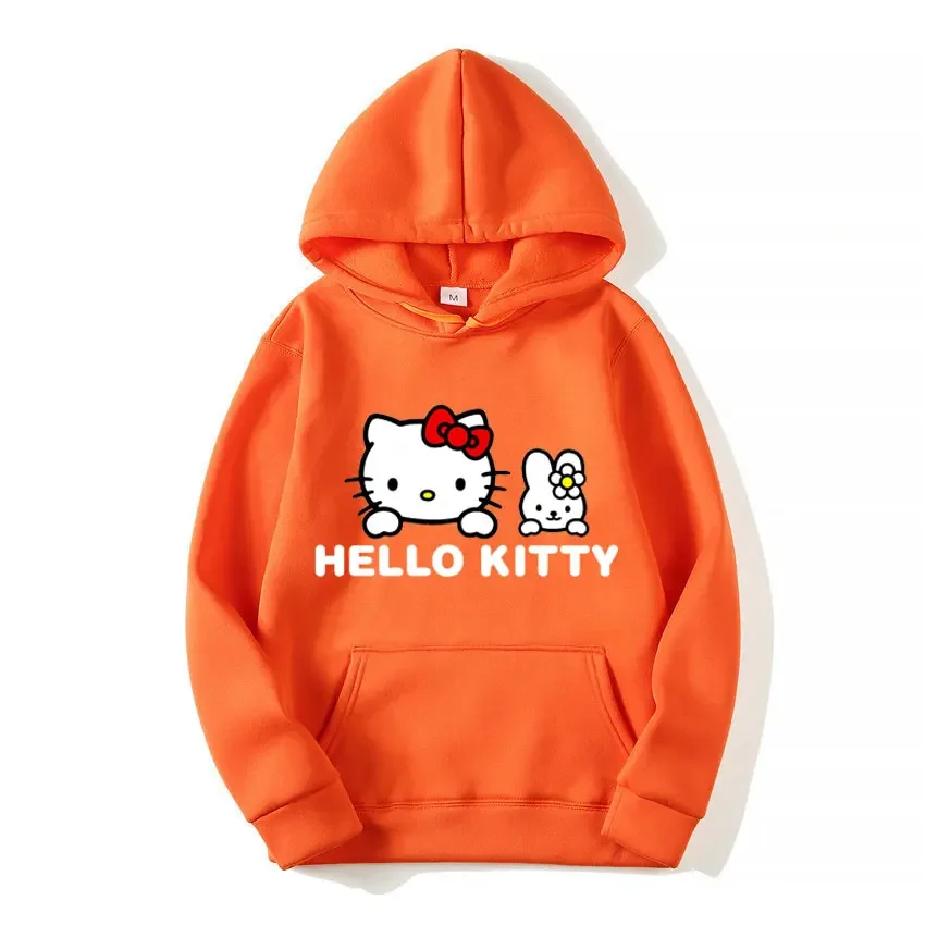 Sanrio Hello Kitty Women\'s Hoodie Sweatshirt Spring and Autumn New Fashion Cartoon 3D Printing Cute Clothes 2000s y2k Women\'s To