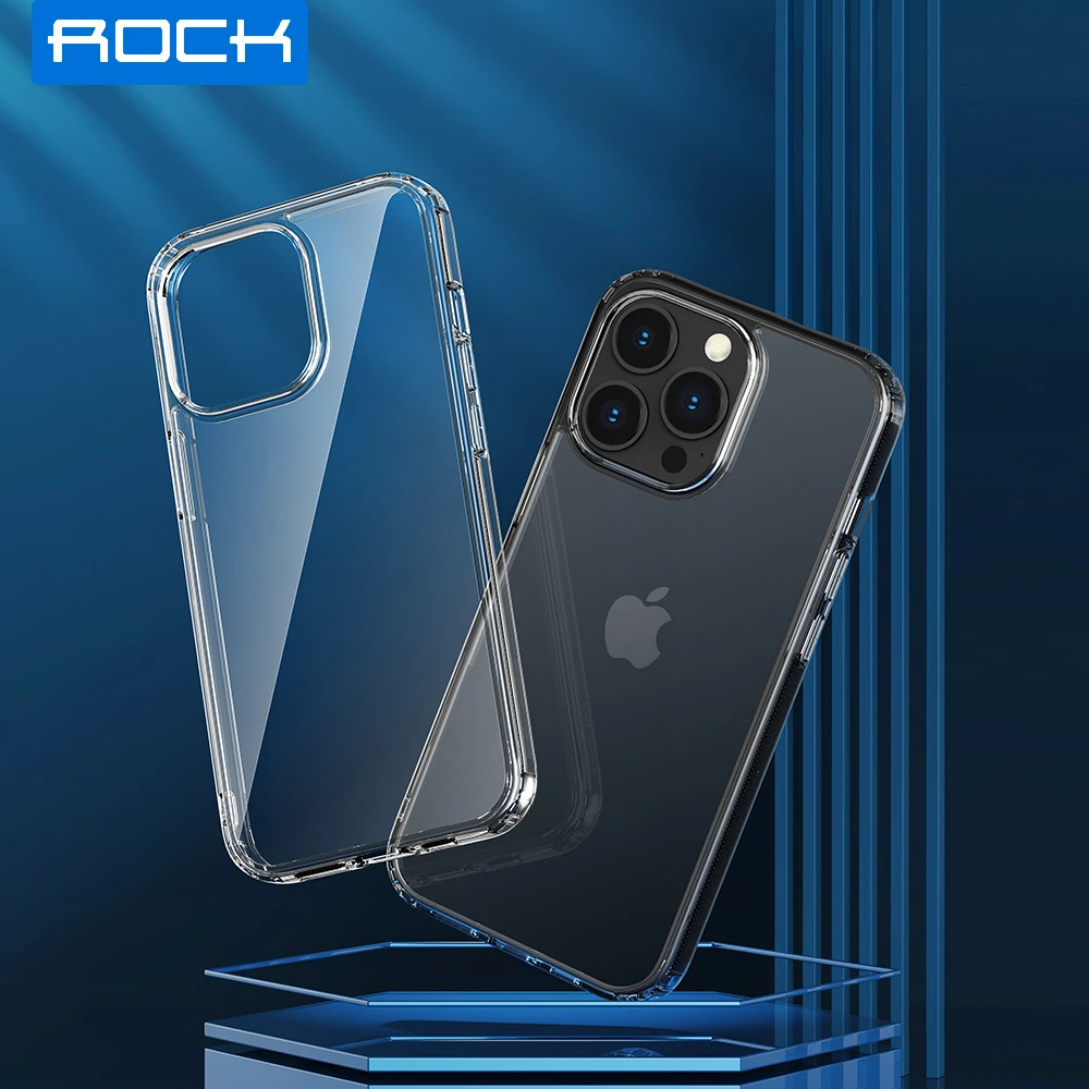 for iPhone 14 Pro Max Transparent Case,Rock Cover for iPhone Wireless Charging Ultra Thin TPU Clear Case For iPhone 14 (2022)