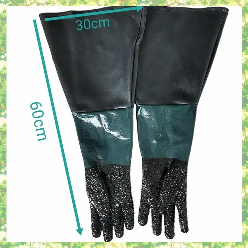 Smart-4X пескоструйные перчатки Пескоструйные перчатки с уплотнительными кольцами для пескоструйного кабинета Пескоструйные перчатки 23,6 дюйма