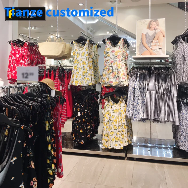 （customized）Clothes Display Racks Shelf Clothing Shop Stands Equipment