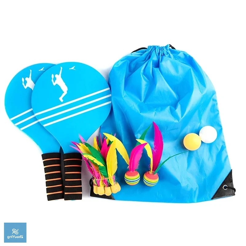 

Beach Tennis & Badminton Racket Paddle Set, Jazzminton Game Kit for Park & Outdoor Beach Play