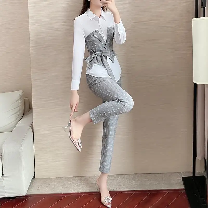 Spring and Autumn 2022 New Style Foreign Style Age Reducing Slim Fashionable Casual and Elegant Women\'s Two-piece Suit