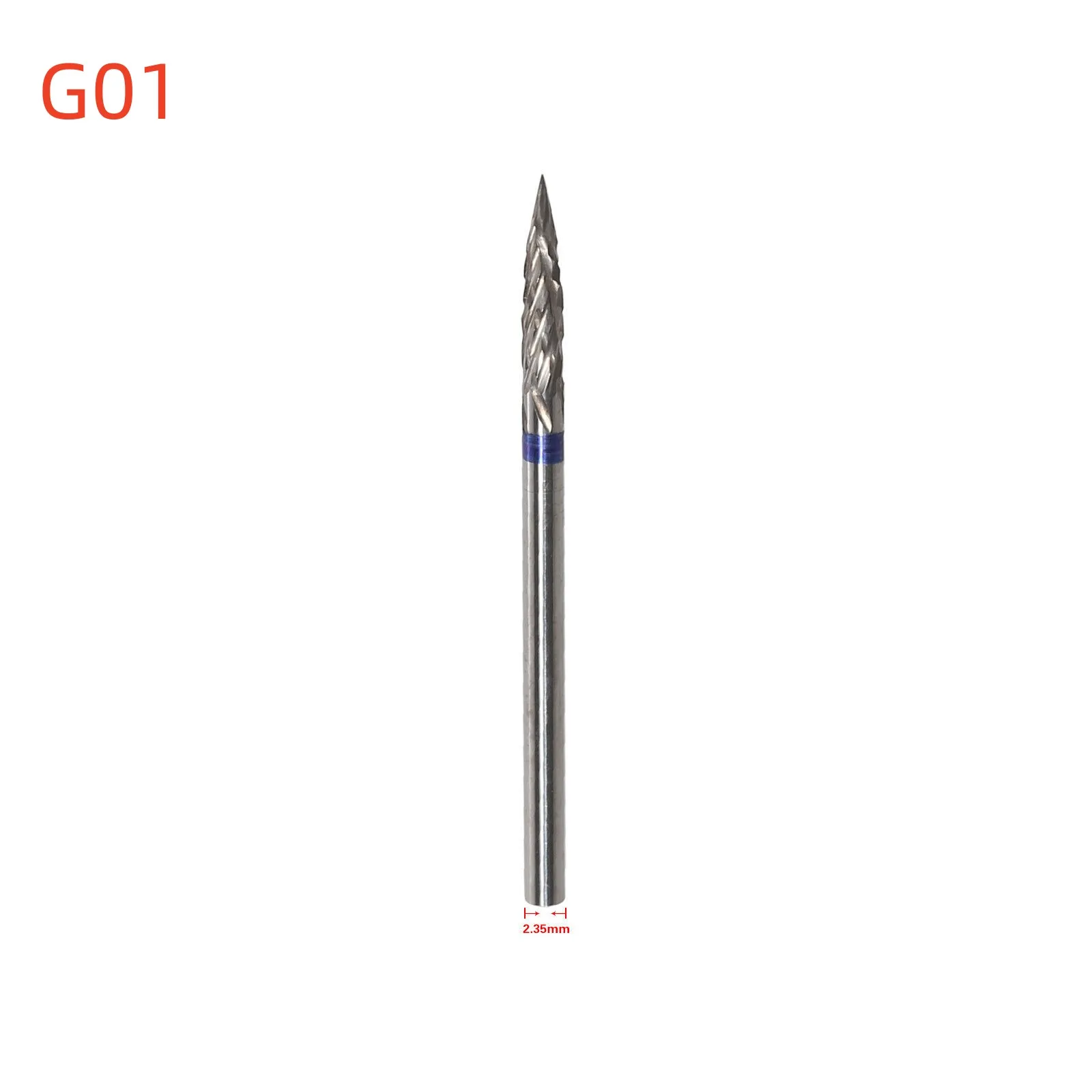 10Types Dental Lab Polishing Bur Drills Tungsten Steel Carbide Burs 2.35MM