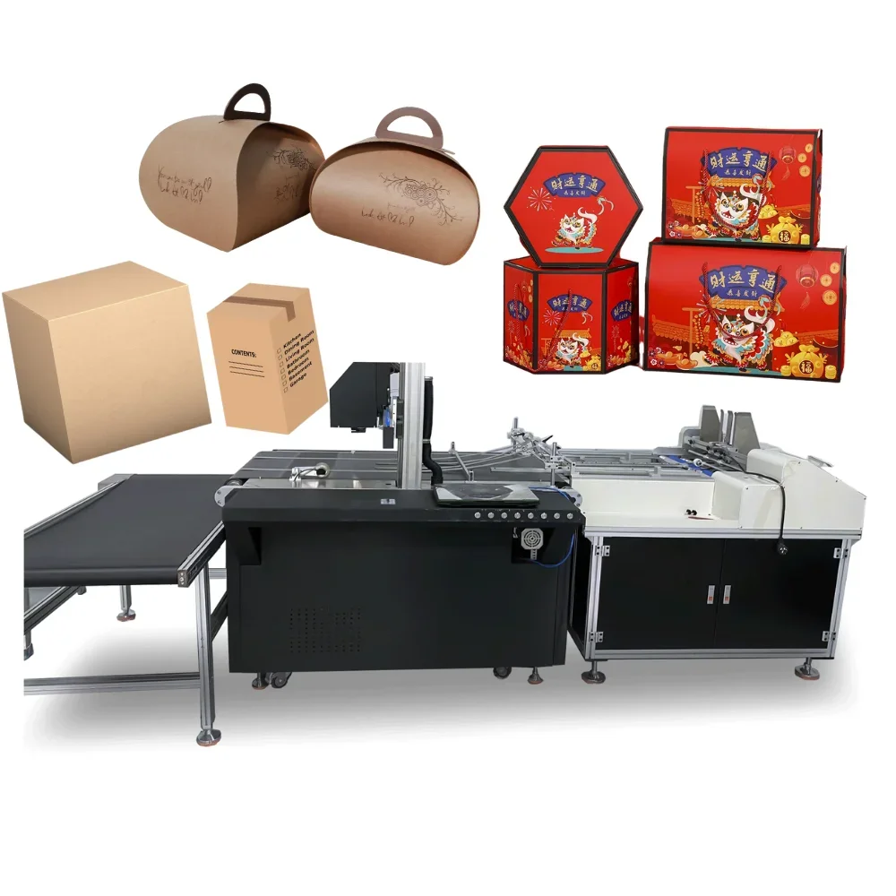 Single pass package printer corrugated box carton box printing machine for carton printing slotting die-cutting machinery