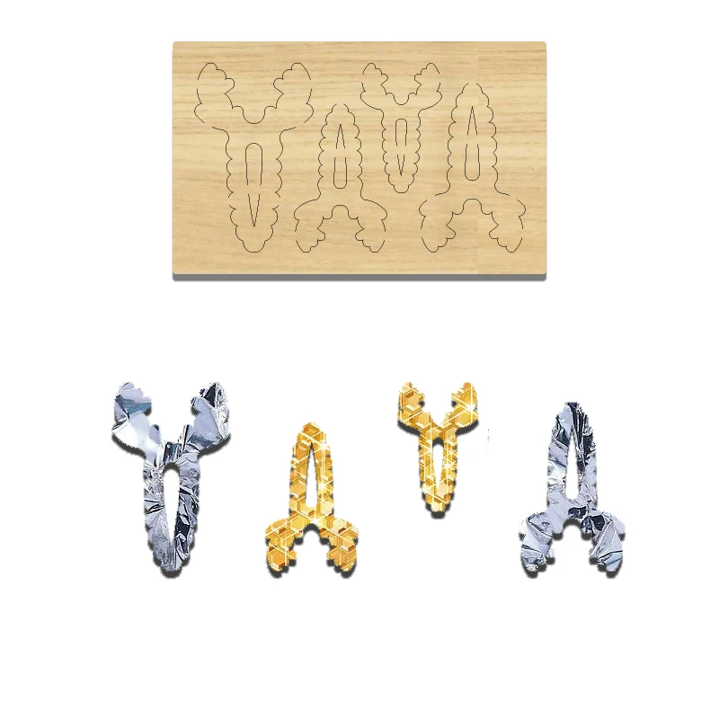 Wooden Cutting Die for Antler Hairpin, Suitable for Most Machines, K213